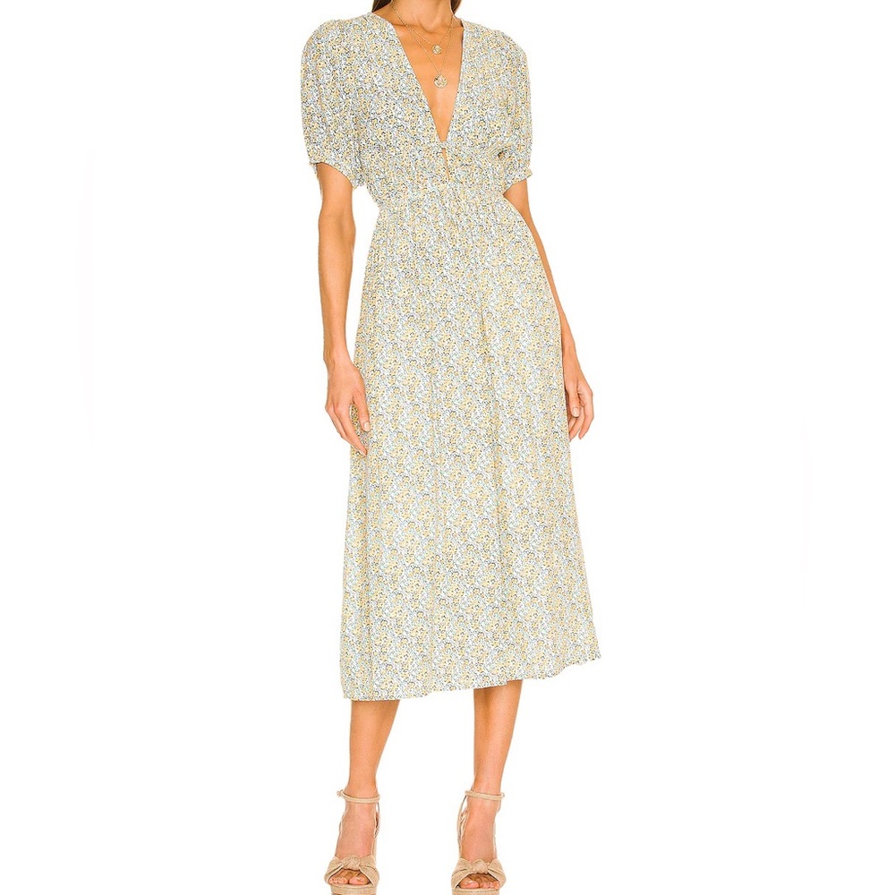 Faithfull The Brand Patrinico Midi Dress in Sabinosa Floral Print